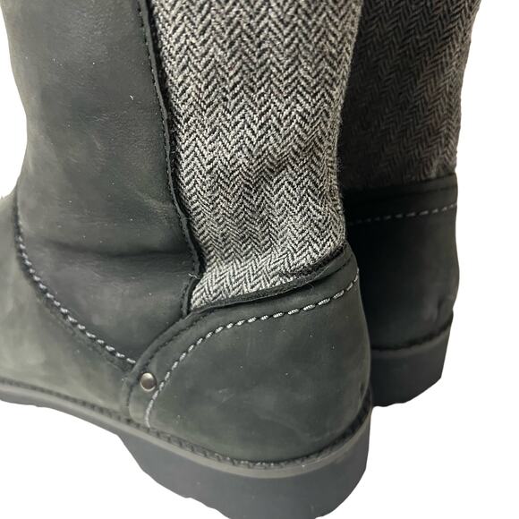Eddie Bauer Women's Tall Boots Size 10 Trace Raven Black Gray Side Zipper - Picture 8 of 14
